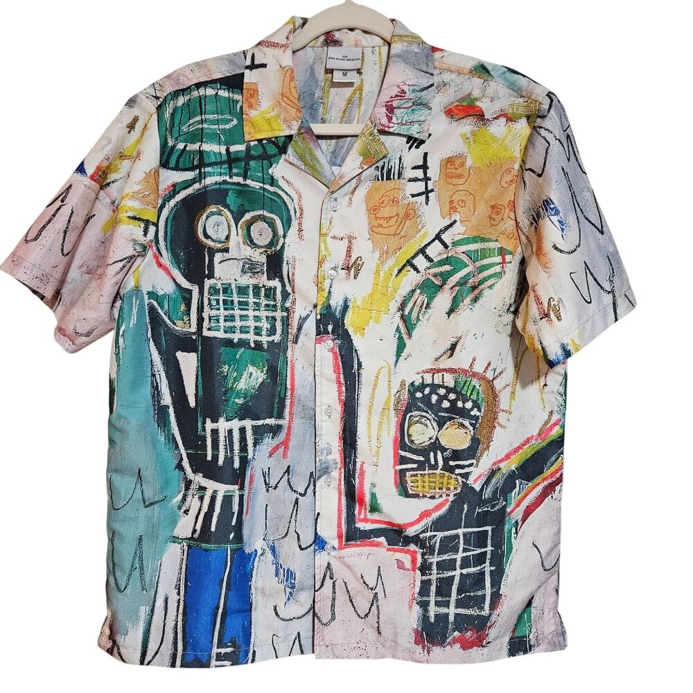 Ripple Junction Multicolor Abstract Art Button-Up Shirt